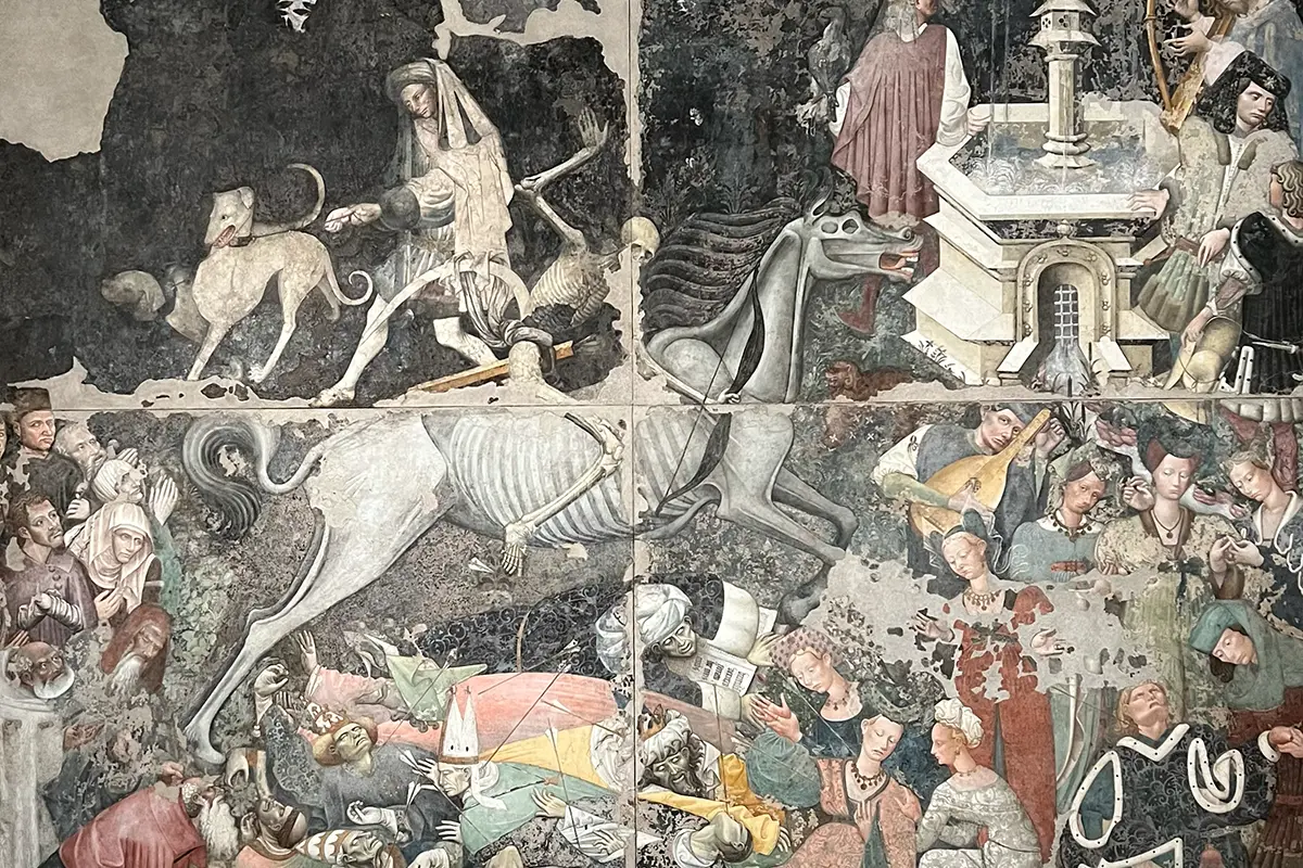 Il Trionfo della Morte, affresco staccato di autore sconosciuto conservato nella Galleria regionale di Palazzo Abatellis a Palermo