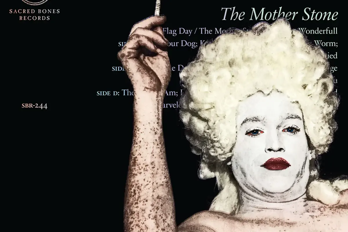 caleblandryjones posa per la copertina di The Mother Stone. Art direction by Katya Zvereva.