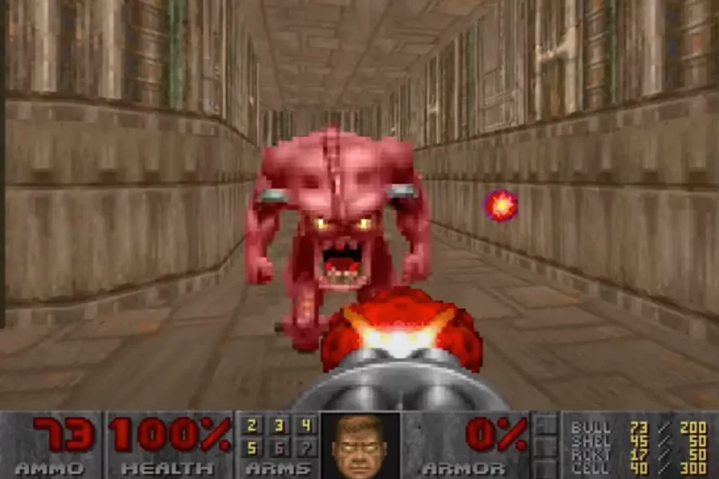 Doom 95 – una scena del videogioco