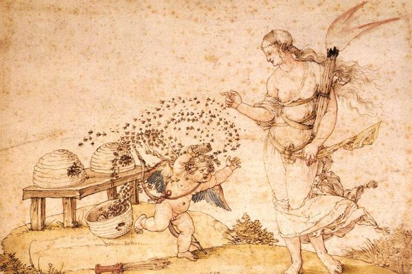 Albrecht Durer, Cupido il ladro di miele, 1514 Lampoon