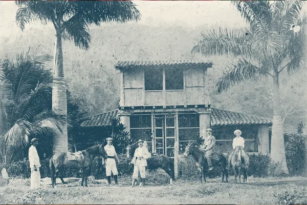 Fotografia storica della hacienda Santa Teresa in Venezuela