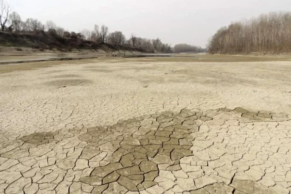 La parte centro-occidentale del Po risente ancora della siccità dell'anno scorso